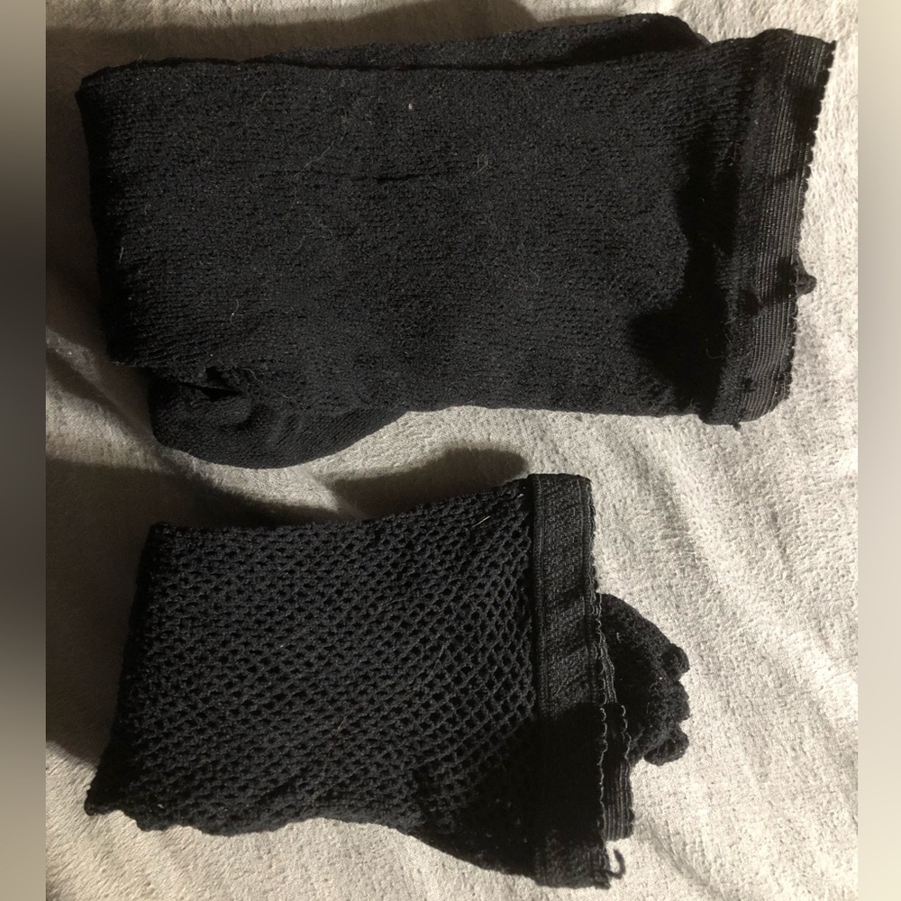 Two pairs of fishnet tights
